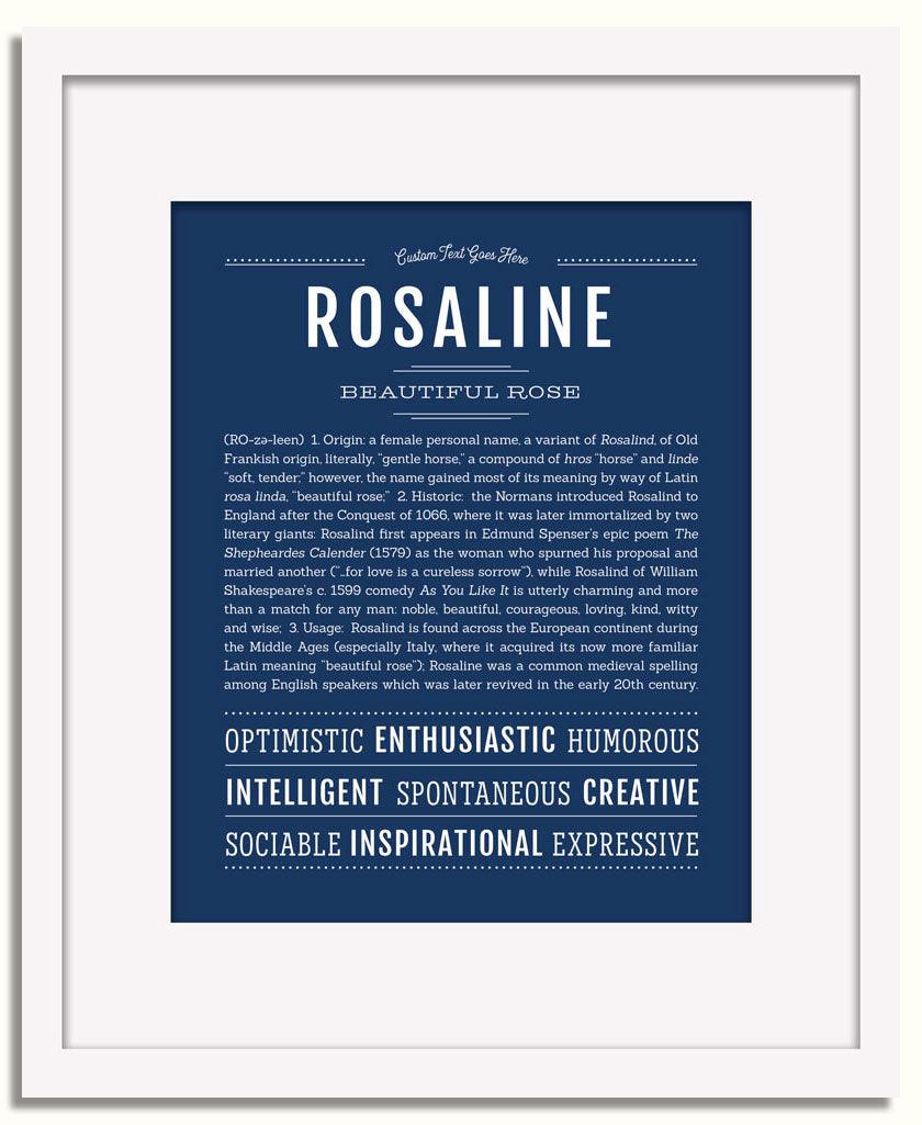 Rosaline | Name Art Print – Name Stories