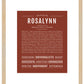 Rosalynn | Name Art Print