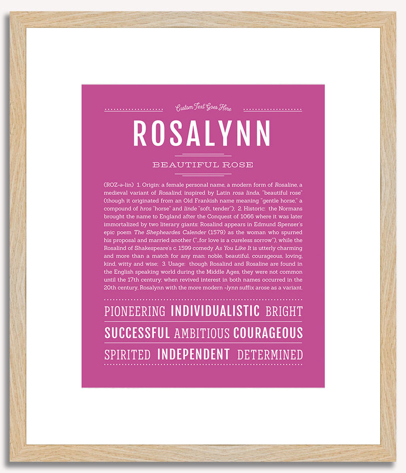 Rosalynn | Name Art Print