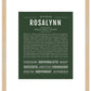 Rosalynn | Name Art Print