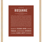 Rosanne | Name Art Print