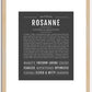 Rosanne | Name Art Print