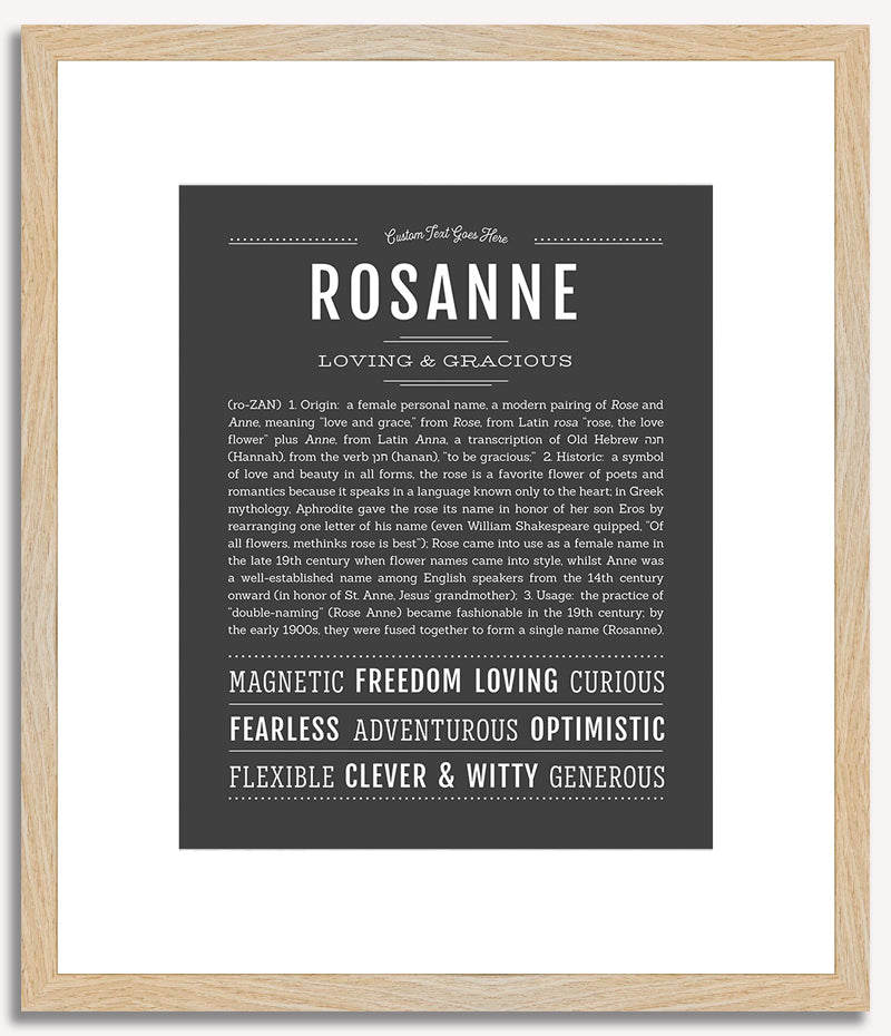 Rosanne | Name Art Print