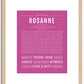 Rosanne | Name Art Print