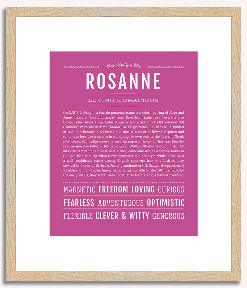 Rosanne | Name Art Print