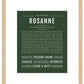 Rosanne | Name Art Print