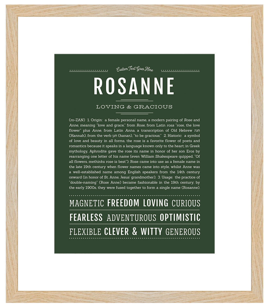 Rosanne | Name Art Print