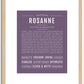 Rosanne | Name Art Print