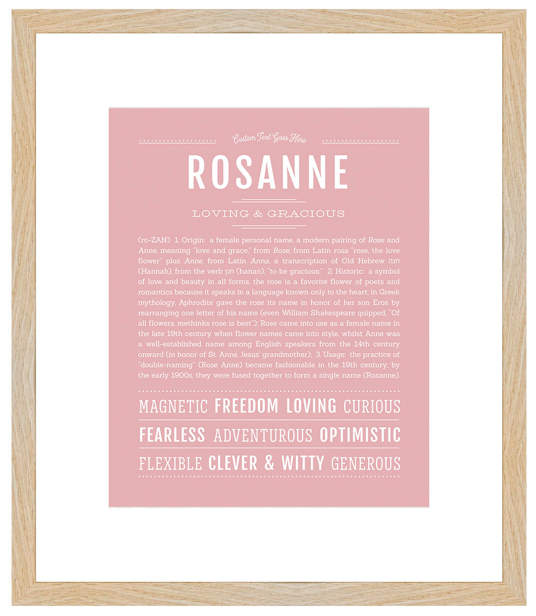 Rosanne | Name Art Print