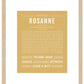 Rosanne | Name Art Print