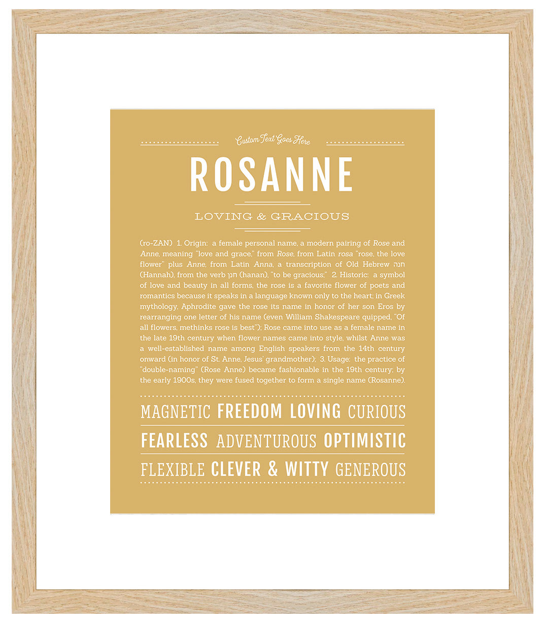 Rosanne | Name Art Print