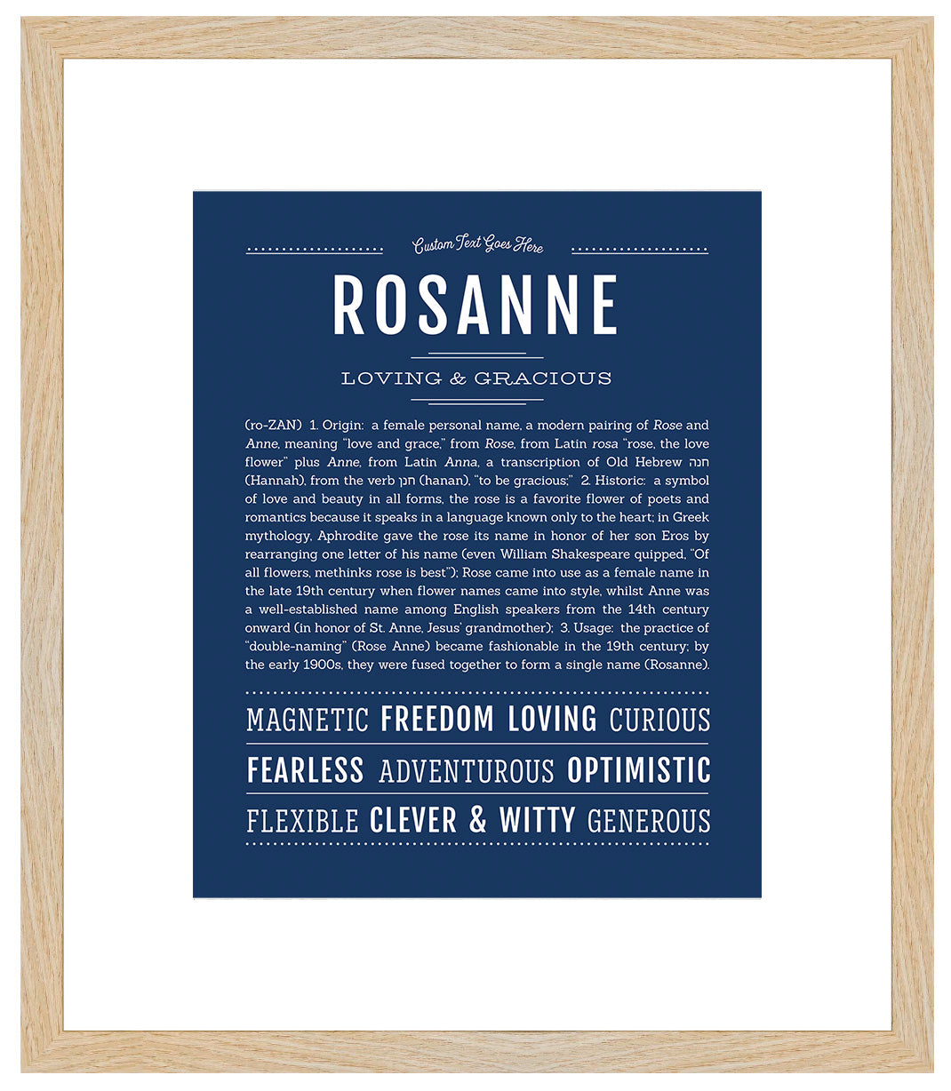 Rosanne | Name Art Print