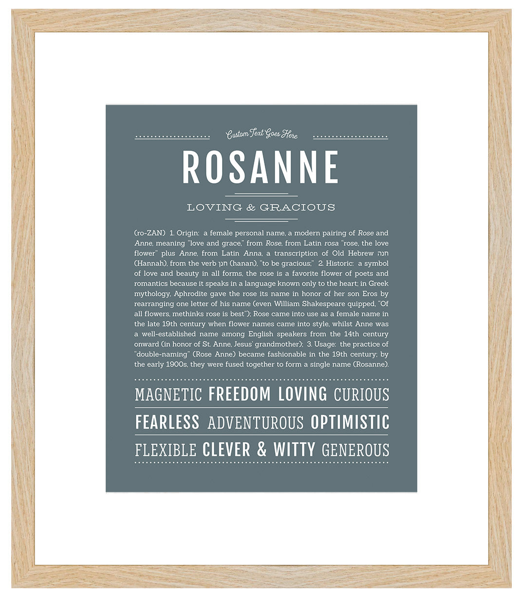 Rosanne | Name Art Print