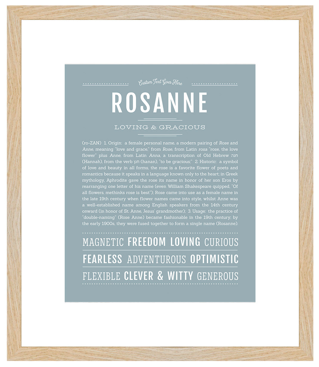 Rosanne | Name Art Print