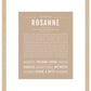 Rosanne | Name Art Print