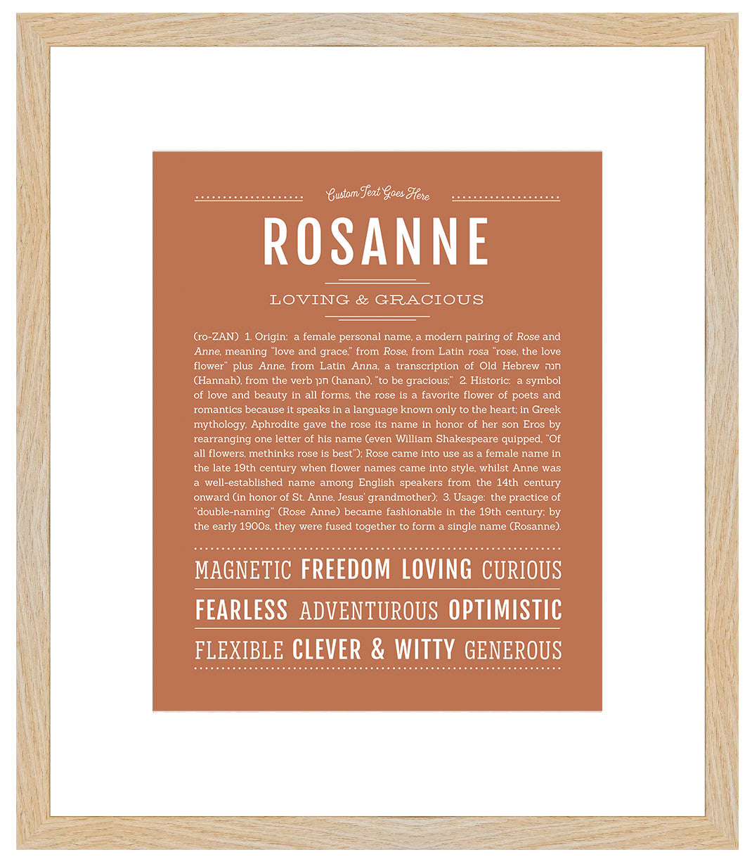 Rosanne | Name Art Print