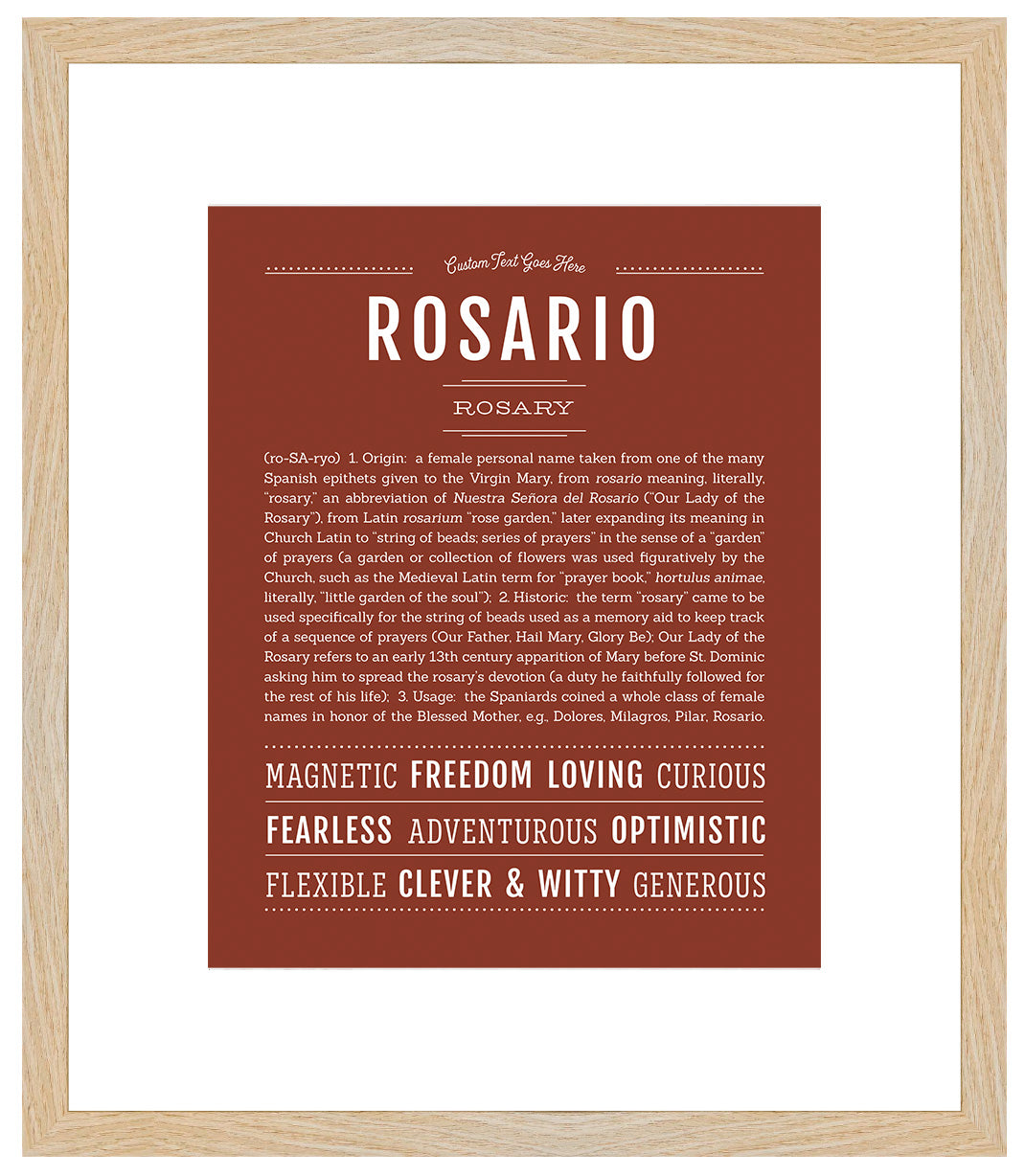 Rosario | Name Art Print