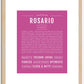 Rosario | Name Art Print