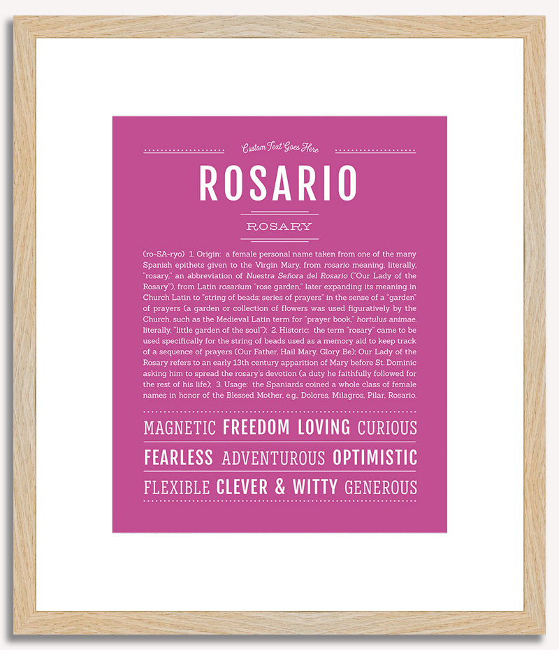 Rosario | Name Art Print