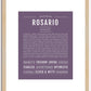 Rosario | Name Art Print