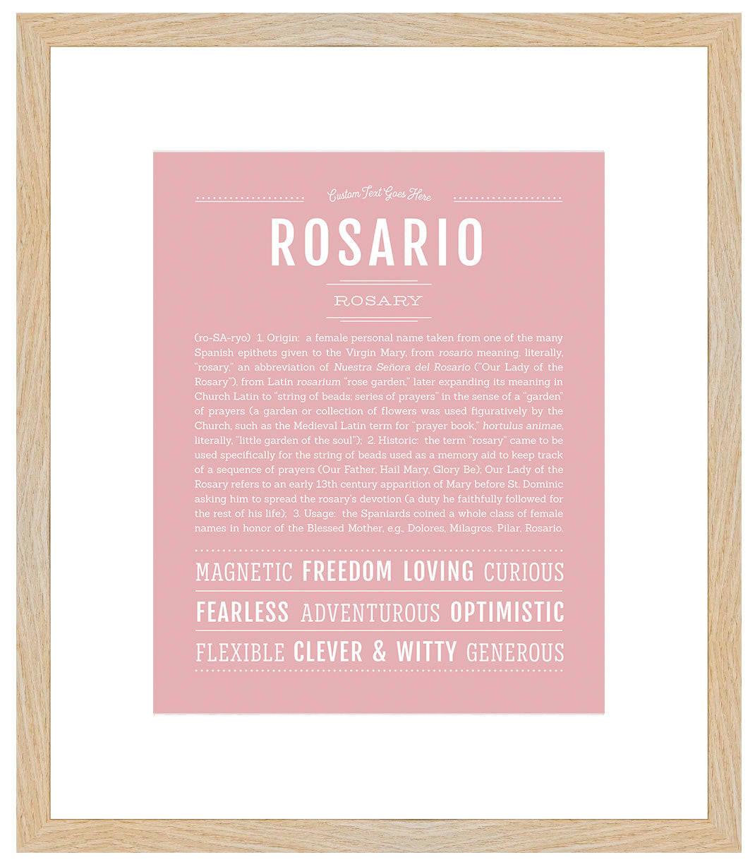 Rosario | Name Art Print