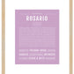 Rosario | Name Art Print