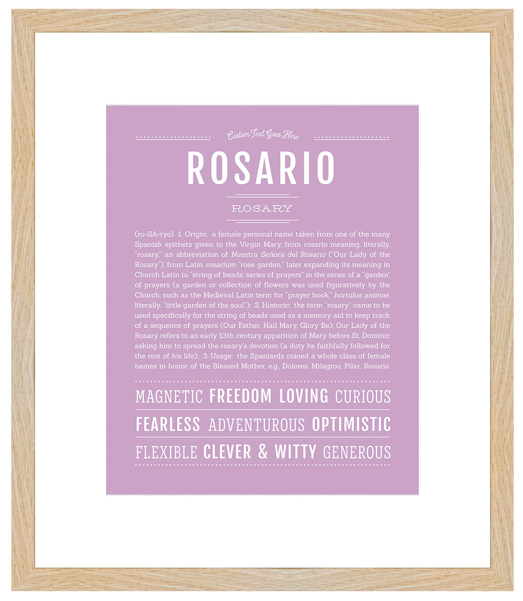 Rosario | Name Art Print