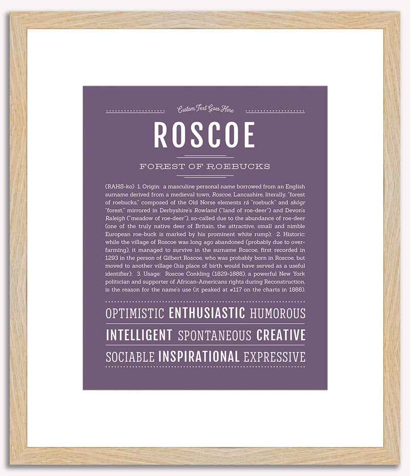 Roscoe | Name Art Print