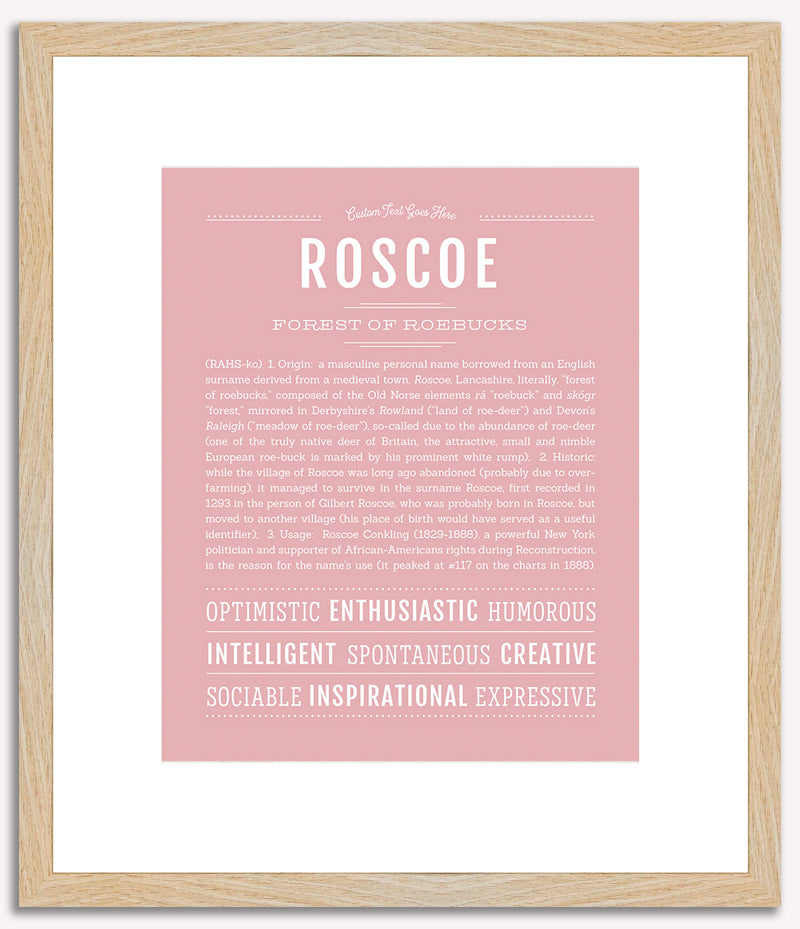 Roscoe | Name Art Print