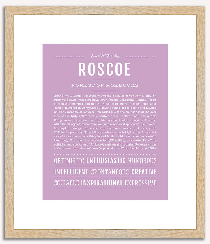 Roscoe | Name Art Print