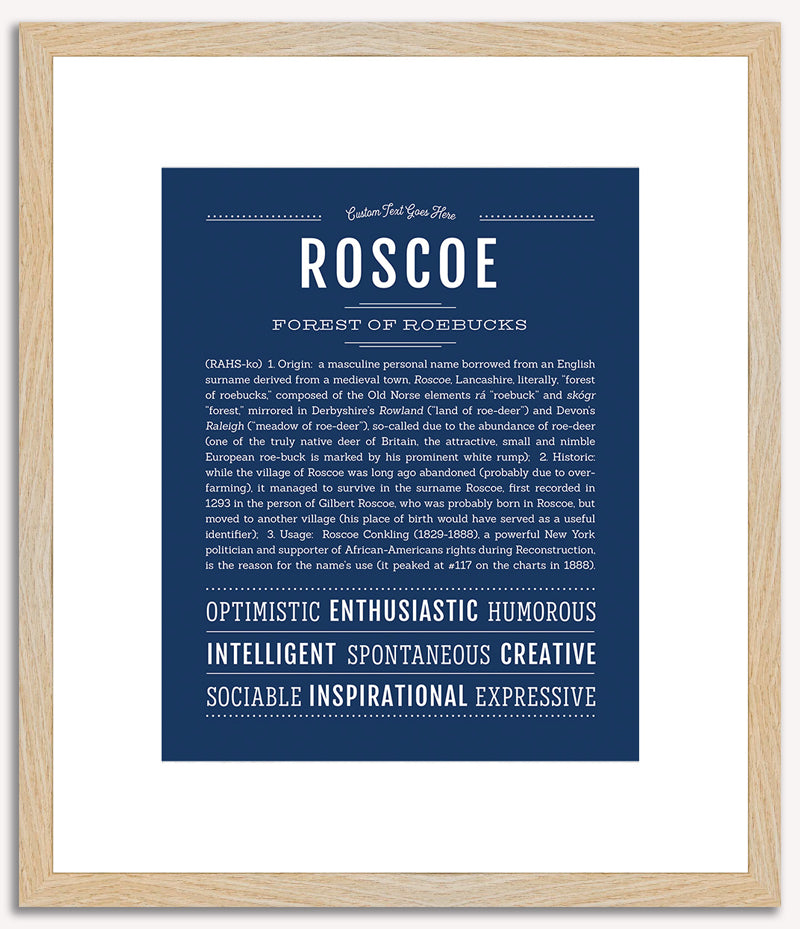 Roscoe | Name Art Print