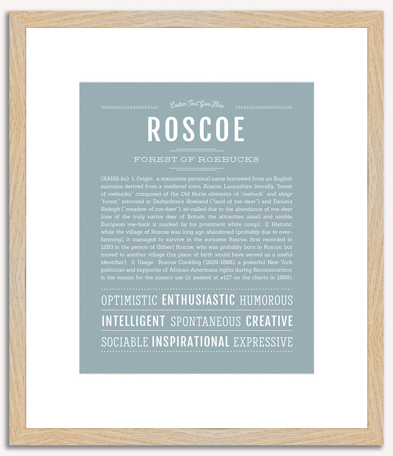 Roscoe | Name Art Print