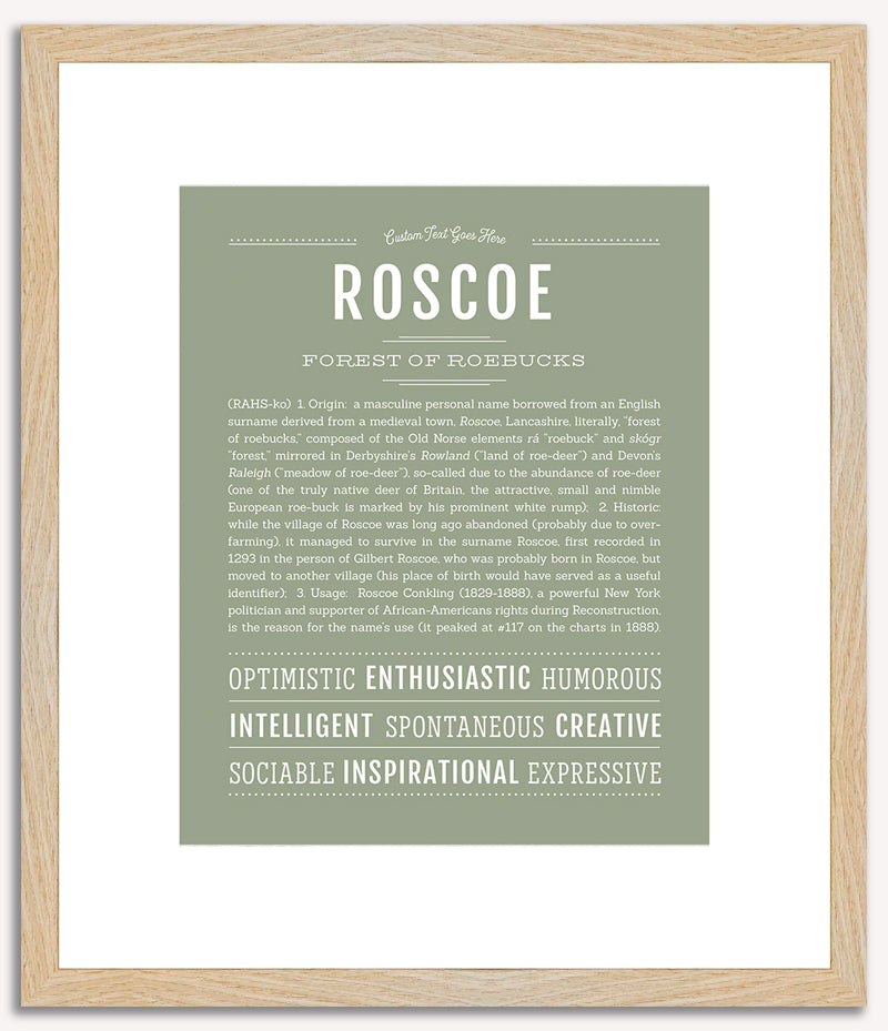 Roscoe | Name Art Print