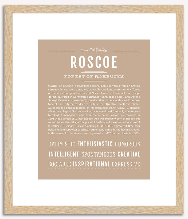 Roscoe | Name Art Print