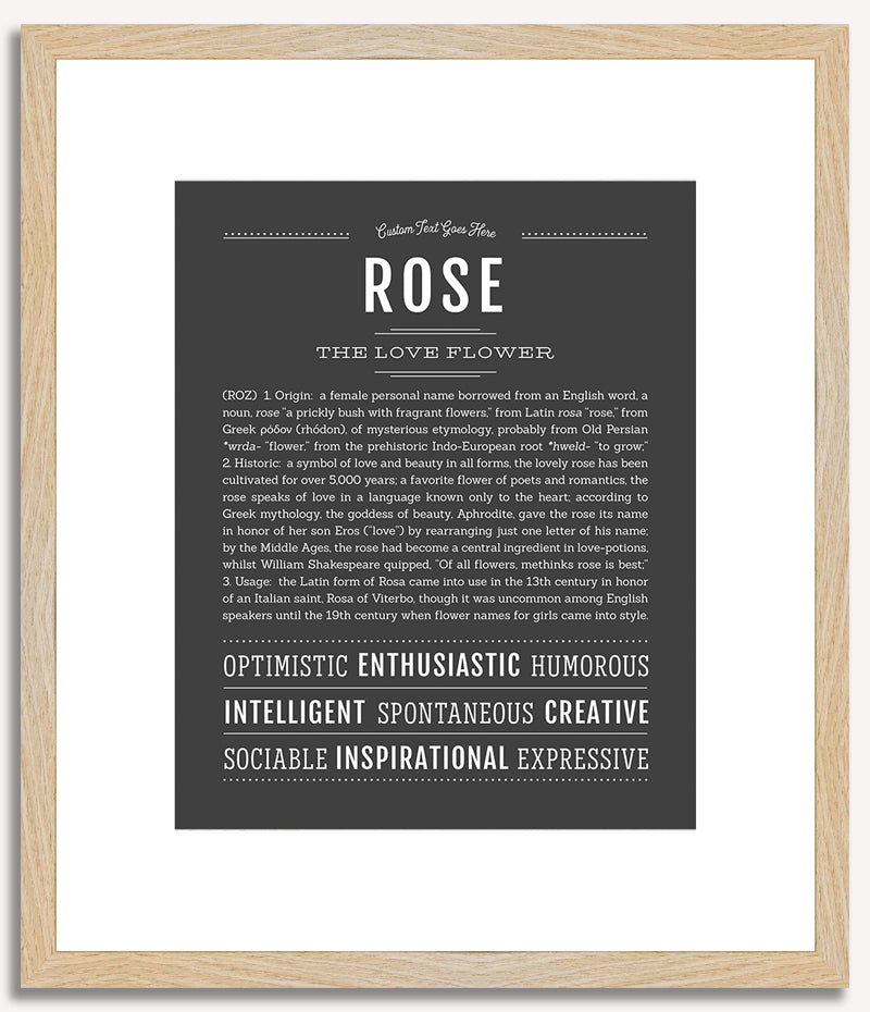 Rose | Name Art Print