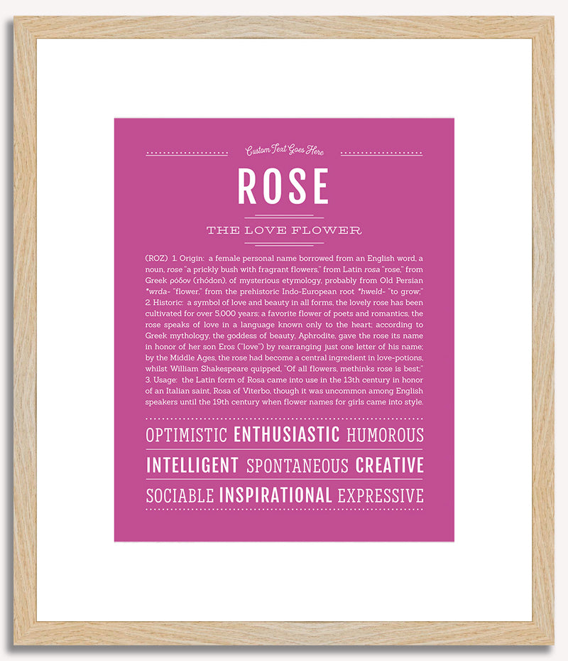 Rose | Name Art Print