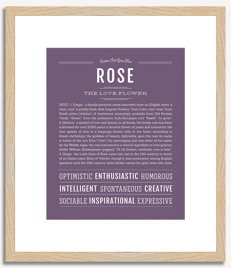 Rose | Name Art Print