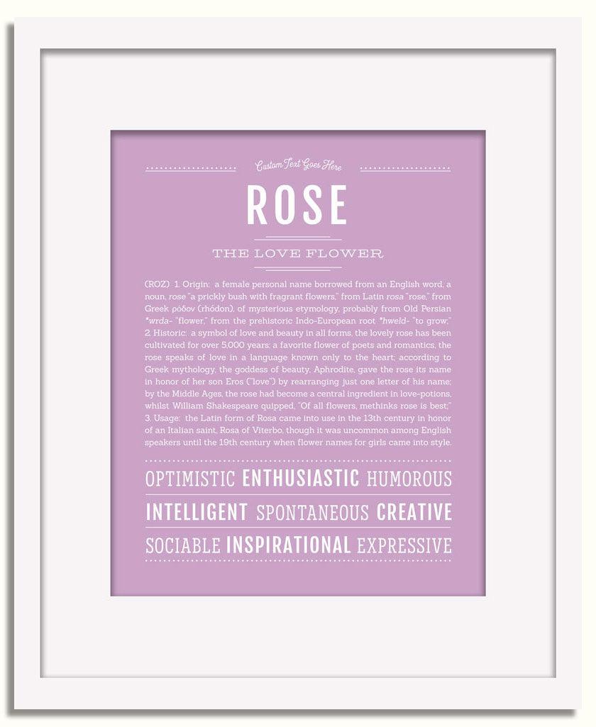 Frame Options | Lilac | White Frame, Matted