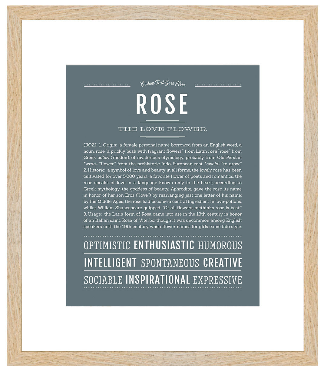 Rose | Name Art Print