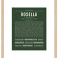 Rosella | Name Art Print