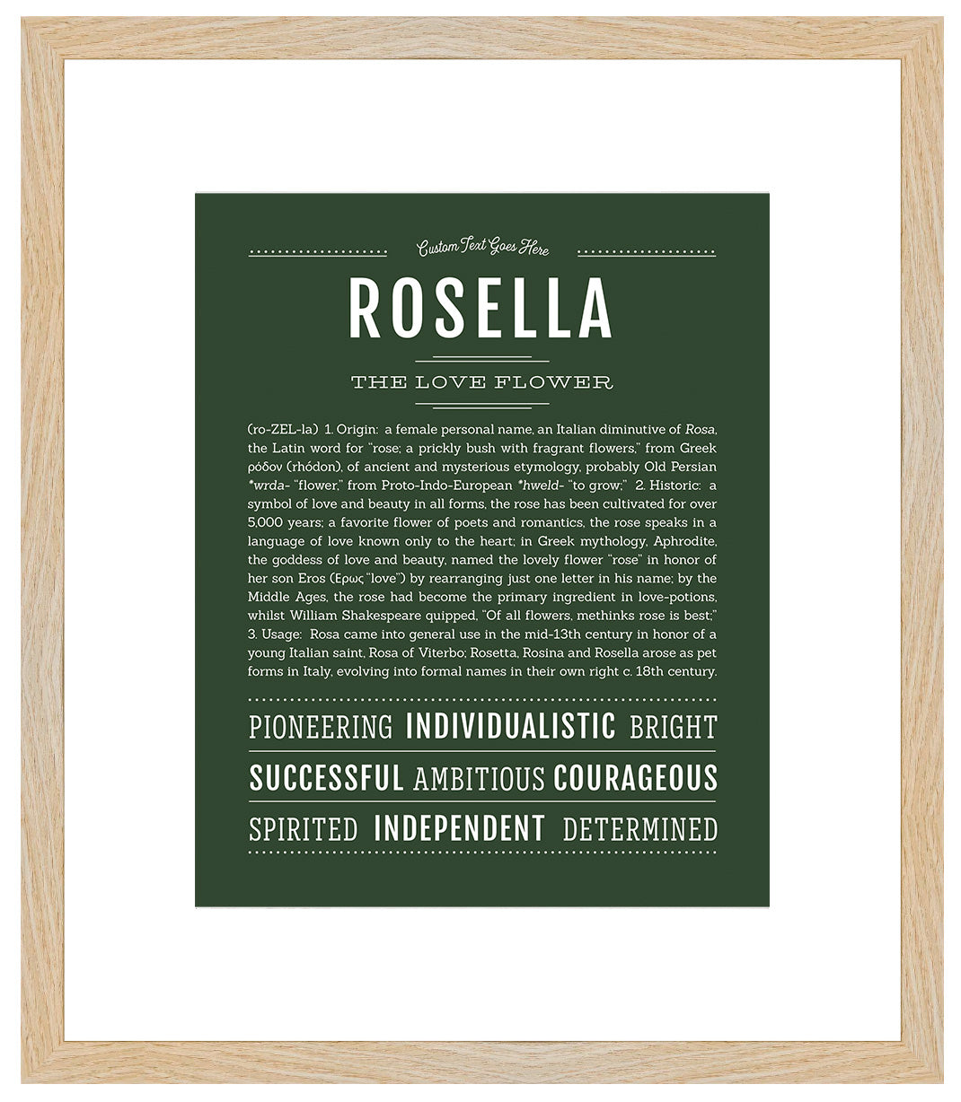 Rosella | Name Art Print