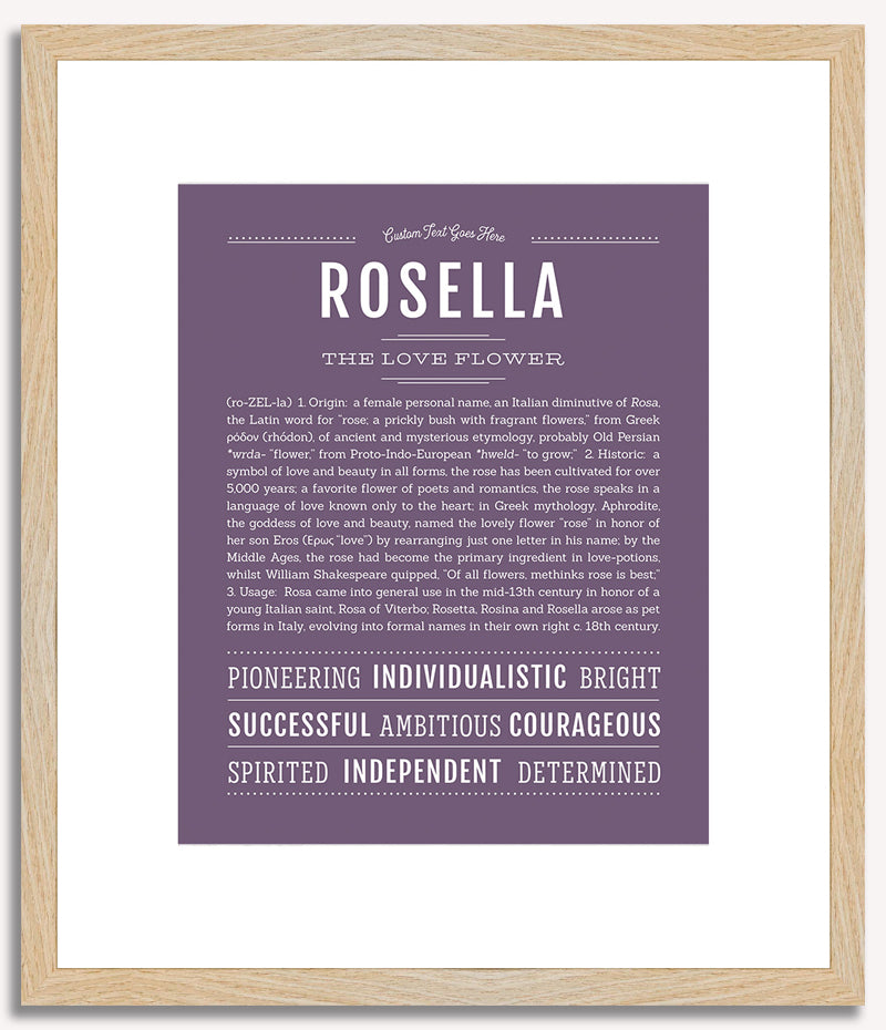 Rosella | Name Art Print