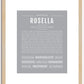 Rosella | Name Art Print