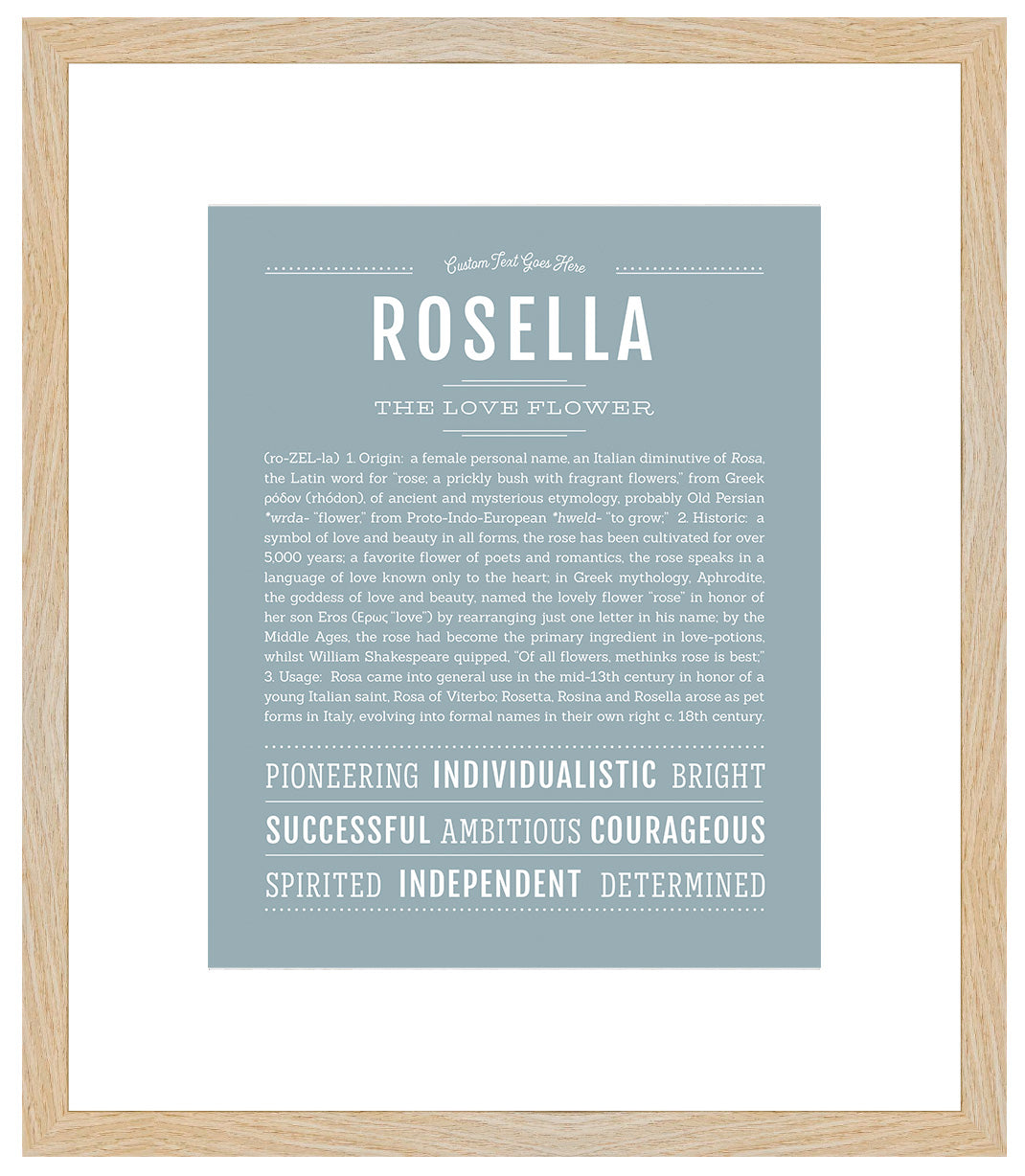 Rosella | Name Art Print