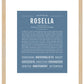 Rosella | Name Art Print