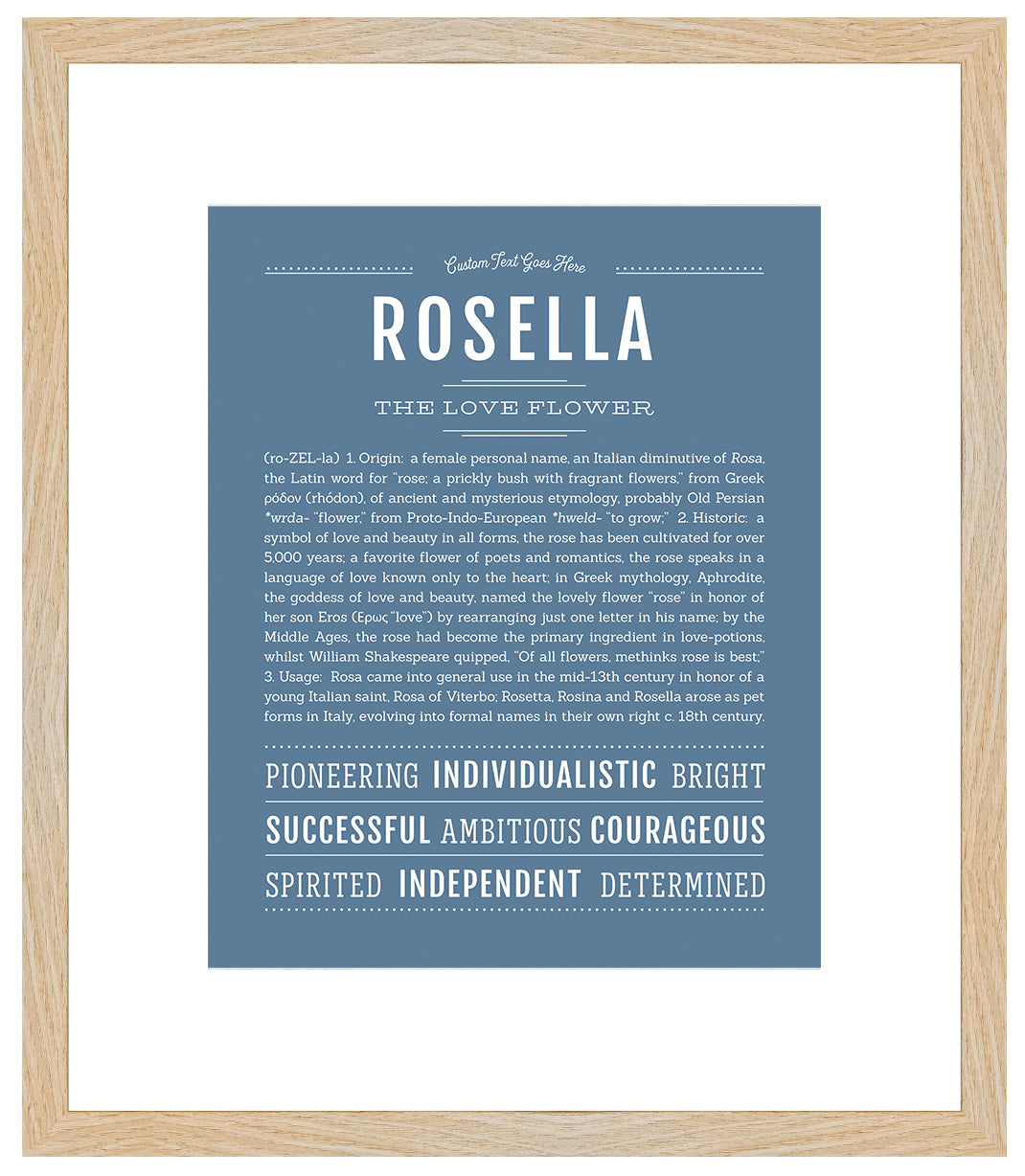 Rosella | Name Art Print