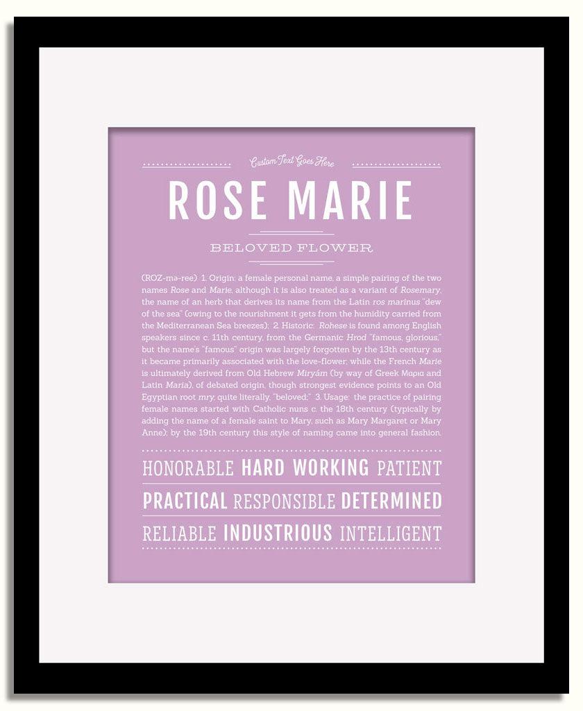 Frame Options | Lilac | Black Frame, Matted