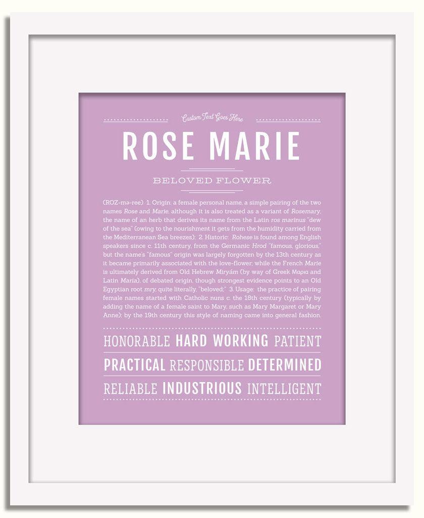 Frame Options | Lilac | White Frame, Matted