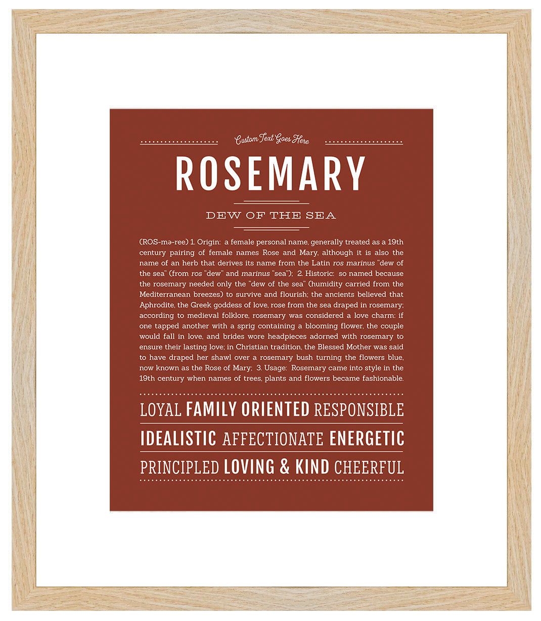 Rosemary | Name Art Print