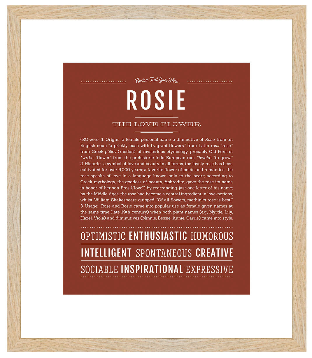 Rosie | Name Art Print